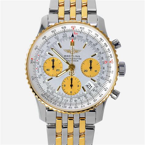 breitling navitimer two tone price|breitling navitimer cost.